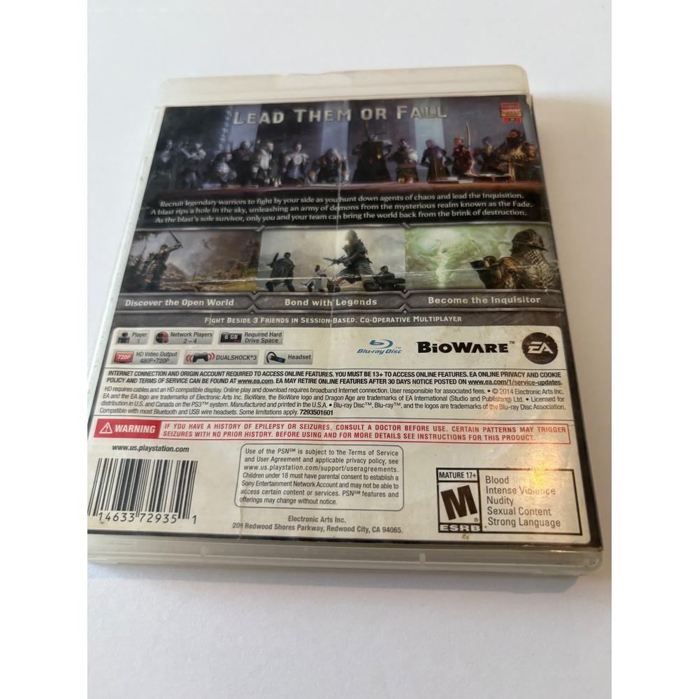 Dragon Age Inquisition PS3 Game Playstation 3 RPG Action Adventure - Picture 3 of 3